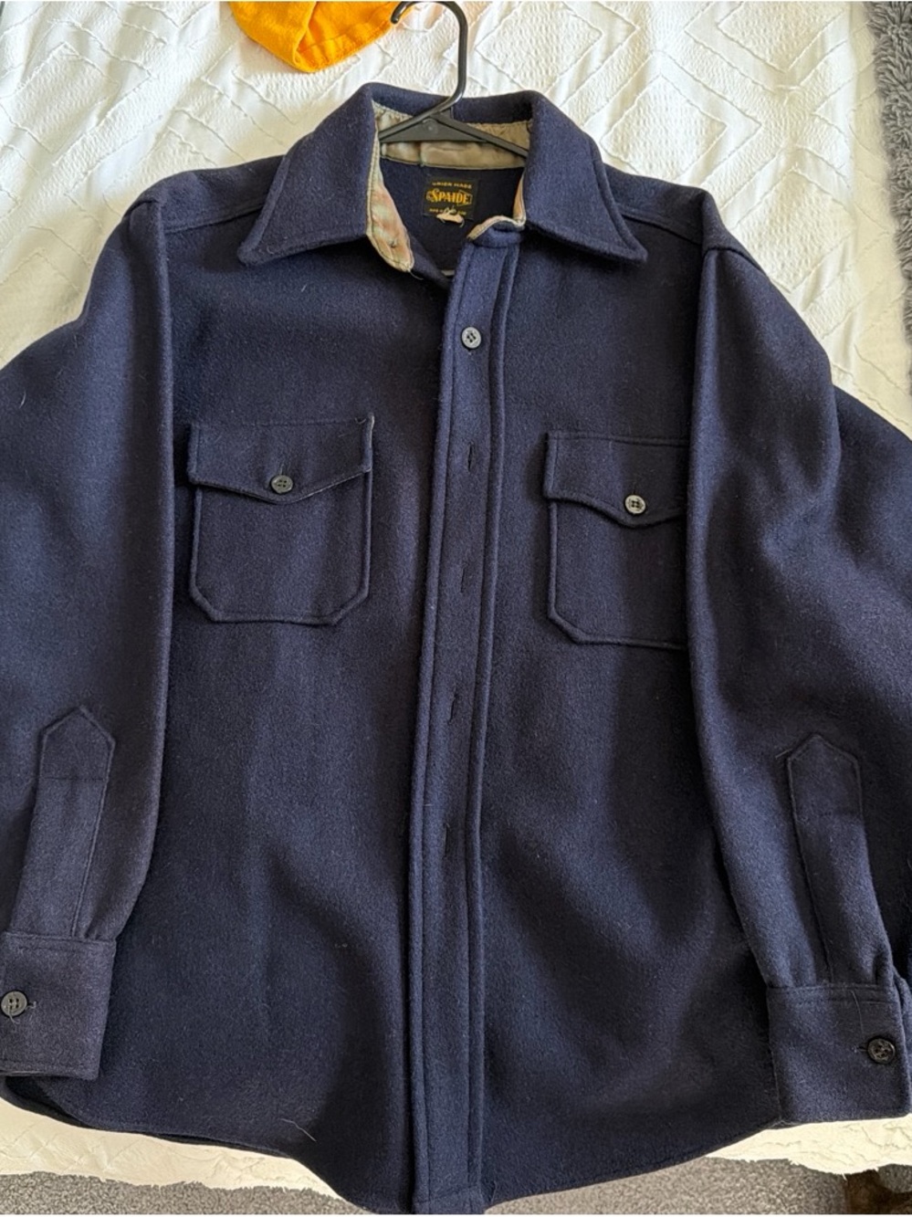 Union Made Wool Jacket - Navy Blue